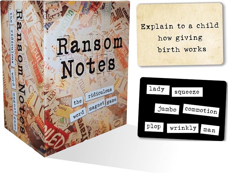 Ransom Notes: the base game box lid